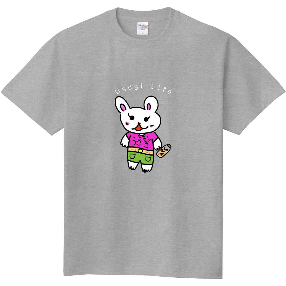 キッズTシャツ　オリジナルキャラクター「しおうさぎ」プリントTシャツ