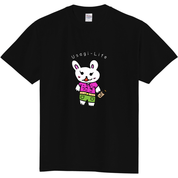 【MOT8コラボ・洗える】ウサギプリントＴシャツ ck-mmssyugou____T__02_2cb6ed05