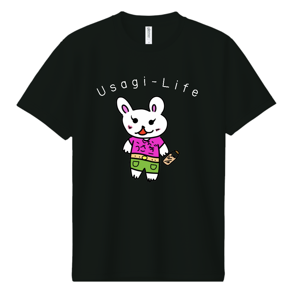 オリジナルキャラクター「しおうさぎ」プリントドライTシャツ