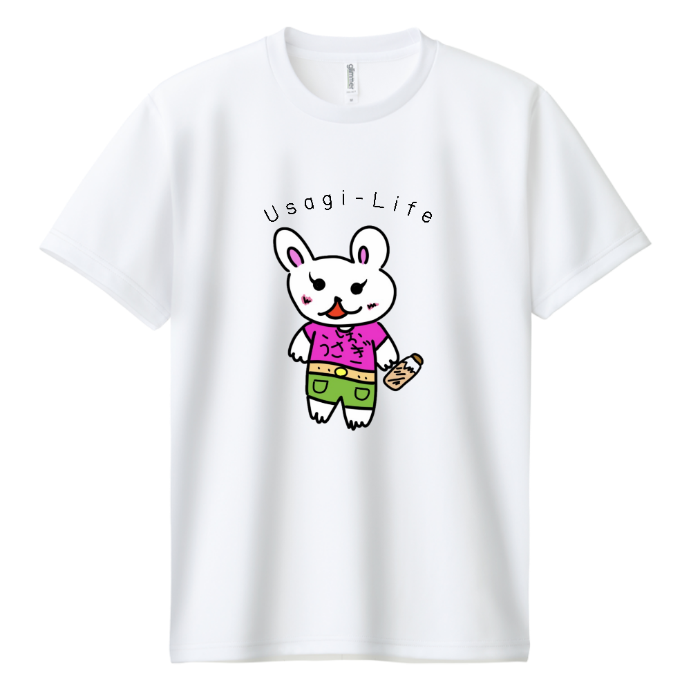 malbon ウサギイラスト Tシャツ ホワイトM malbon ウサギイラスト Tシャツ ホワイトM malbon ウサギイラスト T